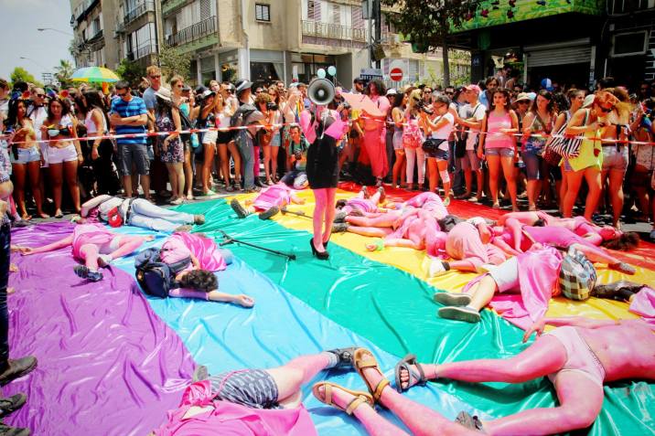 "Pinkwashing"-ellenes LMBT - demonstráció